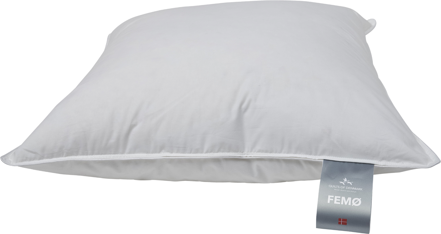 3-kammer hovedpude Quilts of Denmark FEMØ - mellemhøj 60x63 cm, andedun & fjer, OEKO-TEX®, allergivenlig
