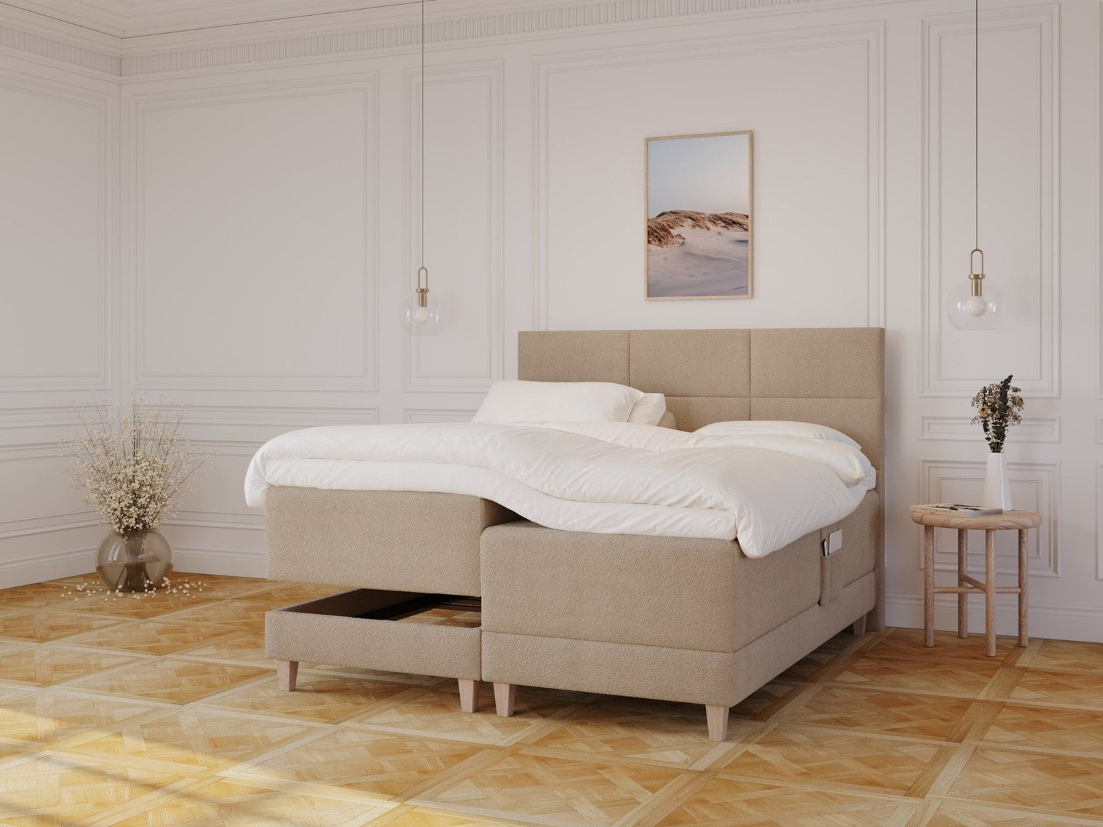 Aura | 180x200 | Bouclé latte