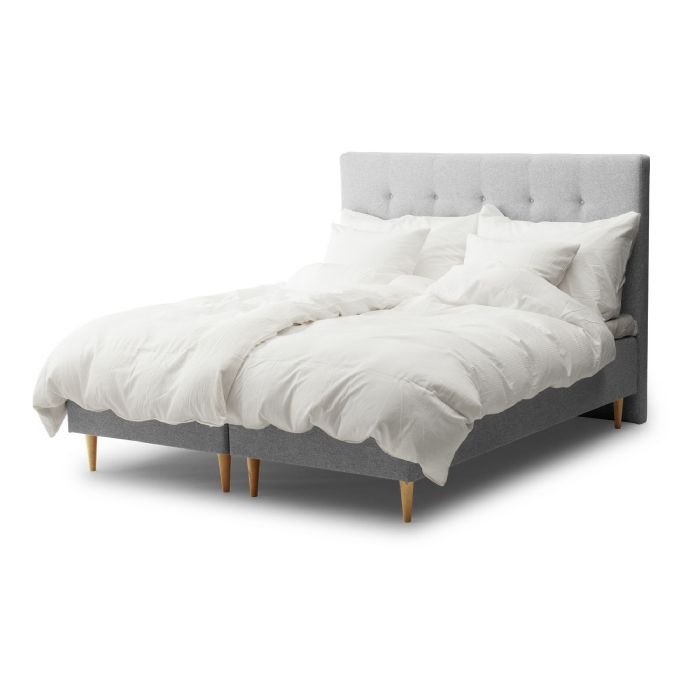 Boxmadras 160x200 cm - Prestige - 2 komfort lag - Inkl. topmadras og ben - Ekstra god støtte