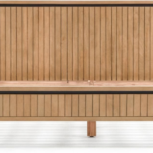 Dobbeltseng Kave Home Licia sengeramme massivt mangotræ natur 160x200