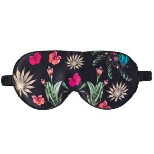 Fan Palm Sovemaske - Silke - Floral Garden Black