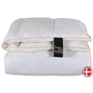 Gåsedunsdyne 200x220 cm - Luksus helårs dobbeltdyne med gåsedun - Premium By Borg - Gulddynen varm