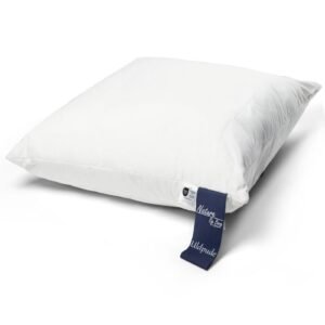 Hovedpude med uld - Giver god støtte og er Sved absorberende - Pude med 3 kammer 60x63cm fra Nature By Borg