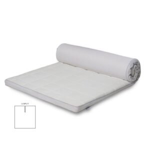 Latex U-split topmadras - 180x200 cm - 5 cm høj - Latex & naturlatex - Zen sleep topmadras til elevationsseng