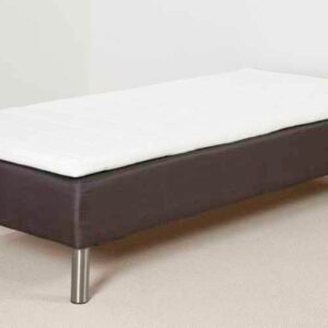 Lea Gold boksmadras 90 x 220 med topmadras og ben Rød 6 cm koldskum