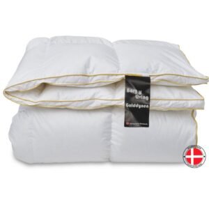 Luksus vinterdyne dobbeltdyne - Gåsedunsdyne 200x220 cm - Vinterdyne med 100% gåsedun - Borg Living Gulddynen