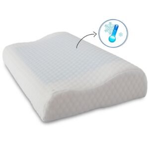 Memoryskum pude med kølende gel og indbygget støtte - Zen Sleep Nakkepude