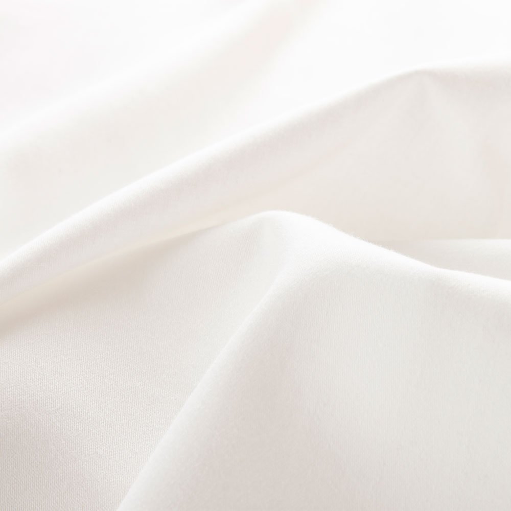 PERCALE U-splitlagen - 180x200 cm - Hvid - 90 cm