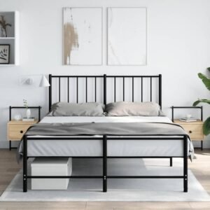 Sengeborde til væg 2 stk. 35x30x51 cm konstrueret træ sonoma-eg