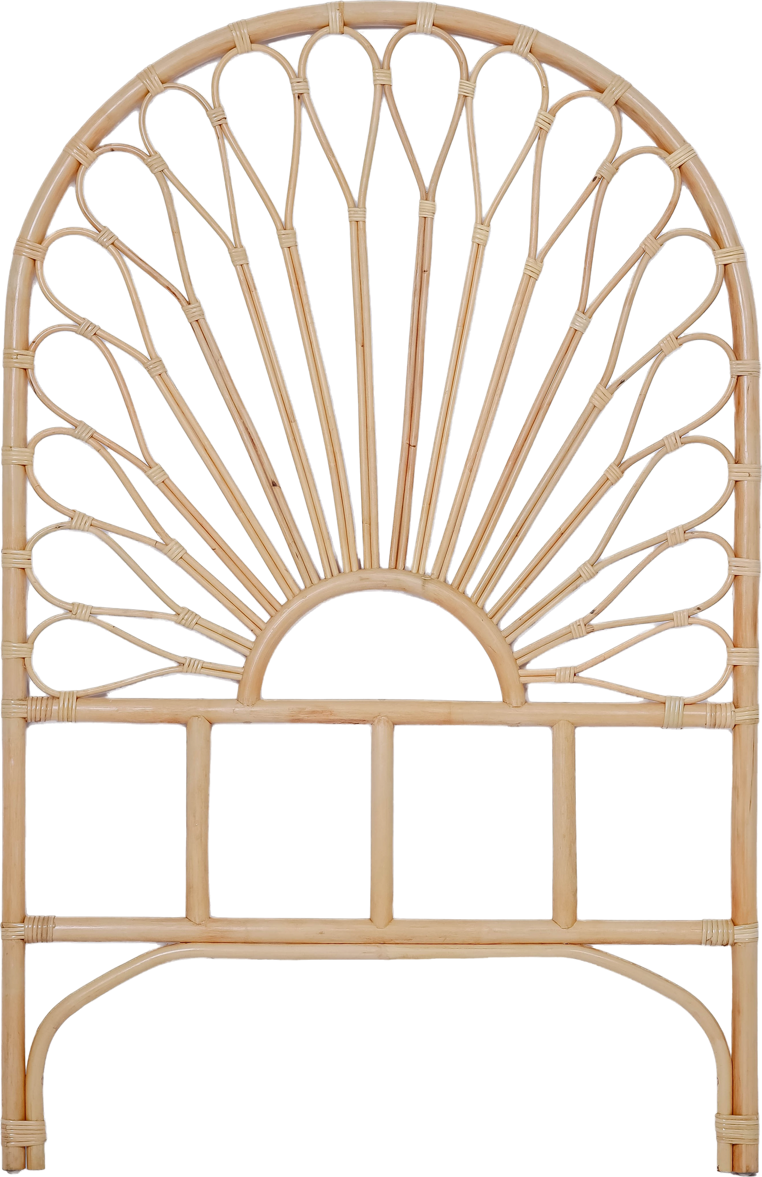 Sengegavl Nordlys Furniture Bacan90 rattan natur H141 x B90 cm skandinavisk boheme hovedgavl