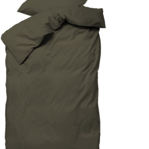 Sengesæt byNORD Ingrid bark 135x200 80x80 cm i økologisk bomuld, OEKO-TEX 100, kuvertlukning og bindebånd