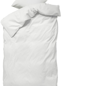 Sengesæt byNORD Ingrid i økologisk bomuld percale, Snow 150x210 cm & 60x50 cm