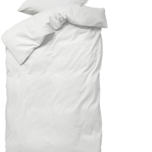 Sengesæt byNORD Ingrid økologisk bomuld percale 140x20070x50 cm Snow