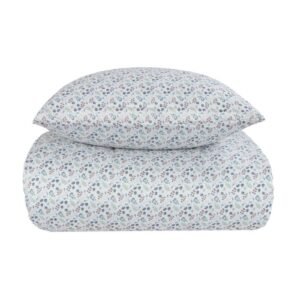 Sengetøj dobbeltdyne - 200x220 cm - Potpuri blue - 100% Bomuldssatin - By Night sengesæt