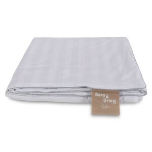 Sommer dobbeltdyne med 100% Mulberry silkefyld - 200x220 cm - Temperaturregulerende silke sommerdyne fra Borg Living